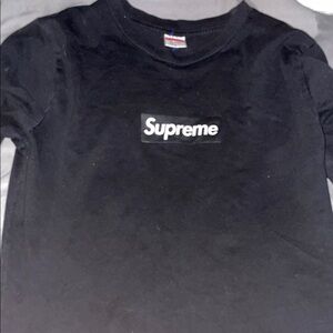 Supreme Black Long Sleeve Tee